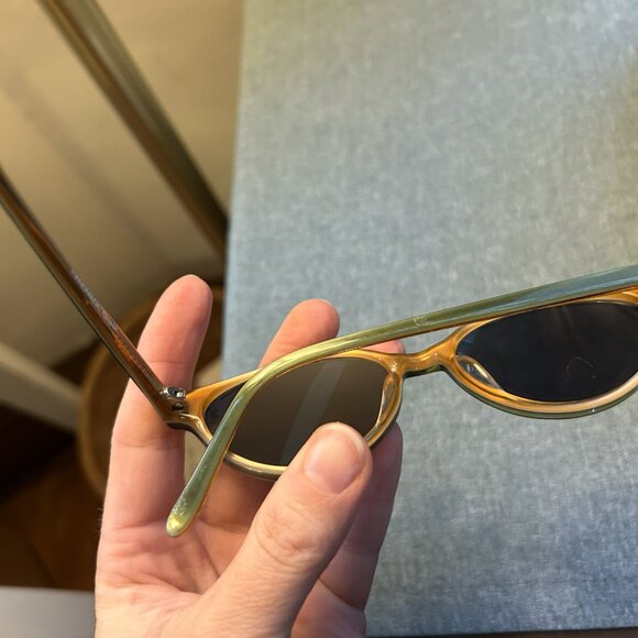 Vintage Enzo Angiolini italian cat eye two tone sunglasses